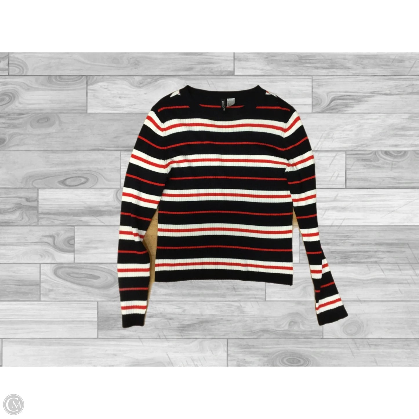 Sweater By Divided In Red & White, Size: L