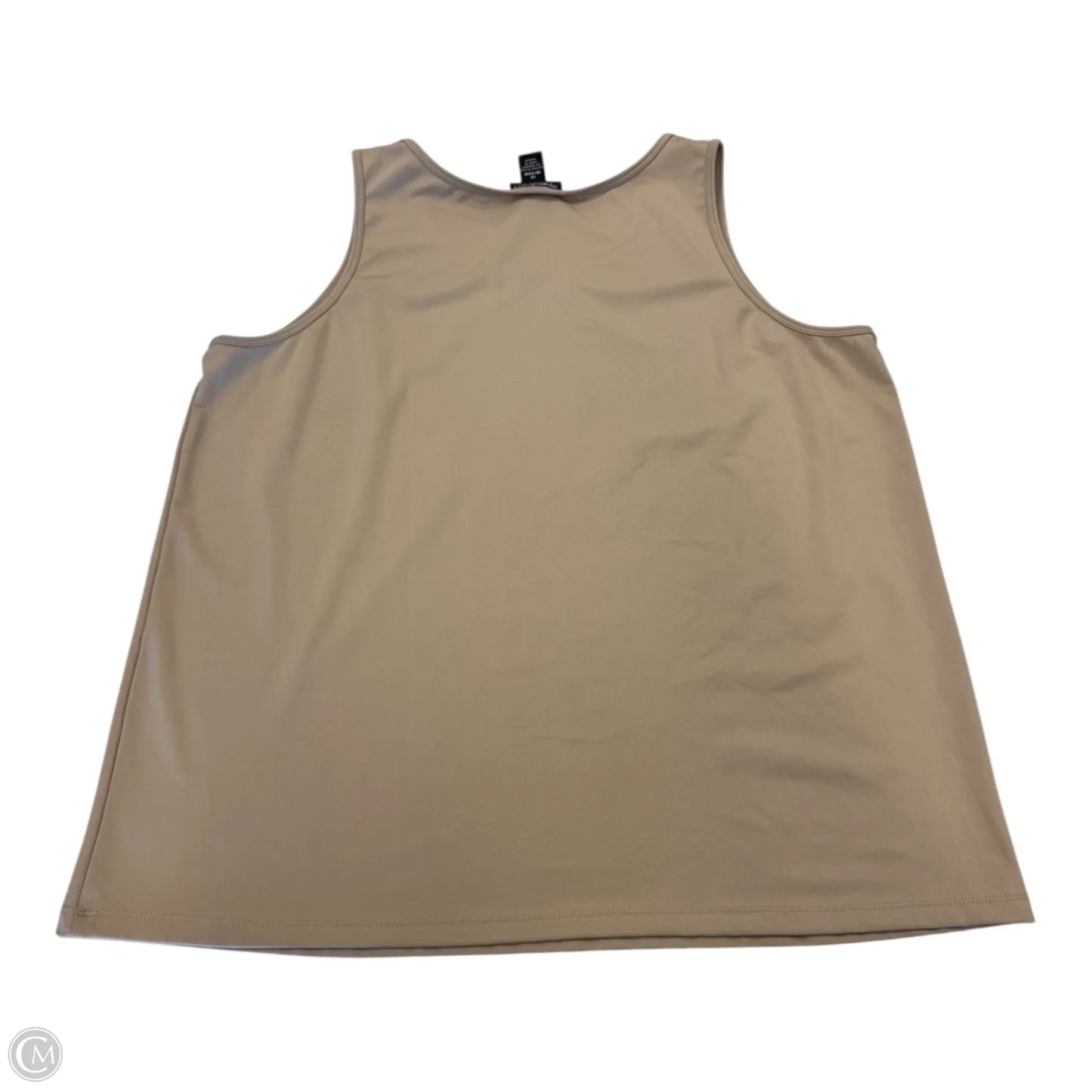 Tank Top By Maggie Barnes In Tan, Size: 1x
