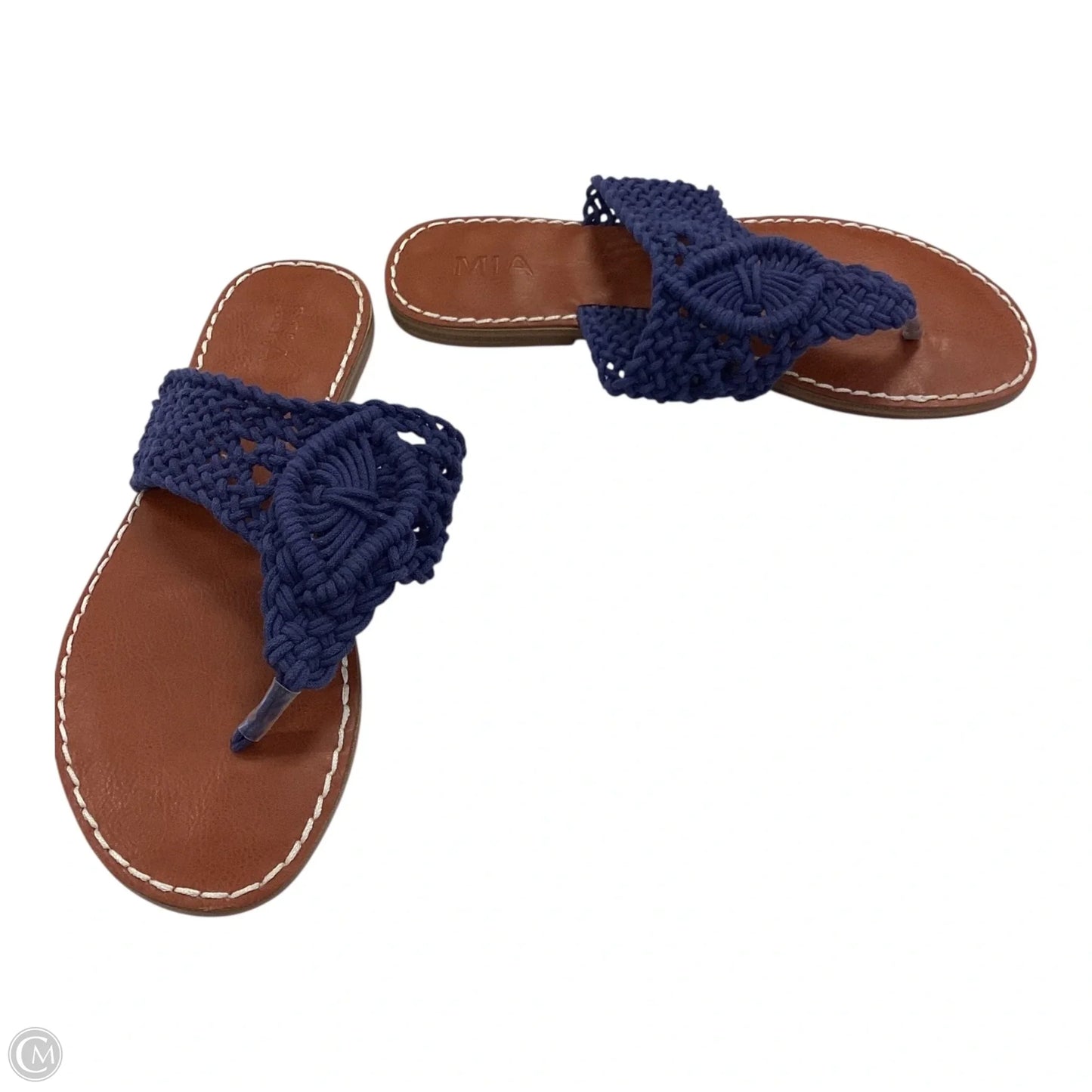 Sandals Flip Flops By Mia In Navy, Size: 8.5