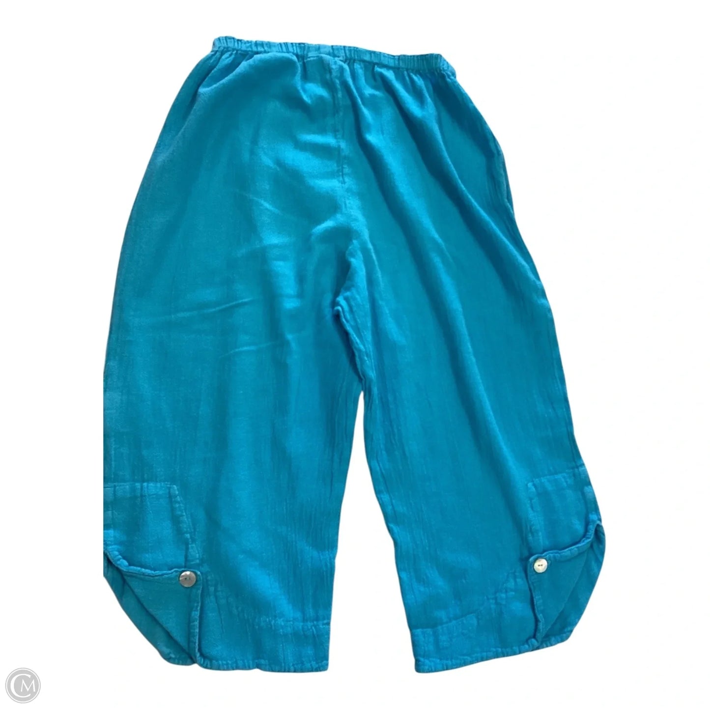 Capris By Oh My Gauze In Blue, Size: S