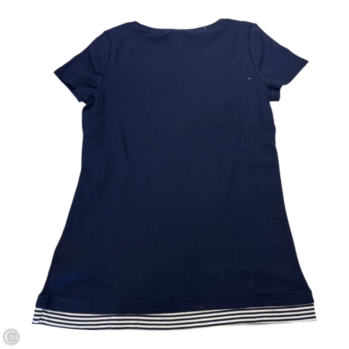 Top Short Sleeve By Ralph Lauren In Navy, Size: M