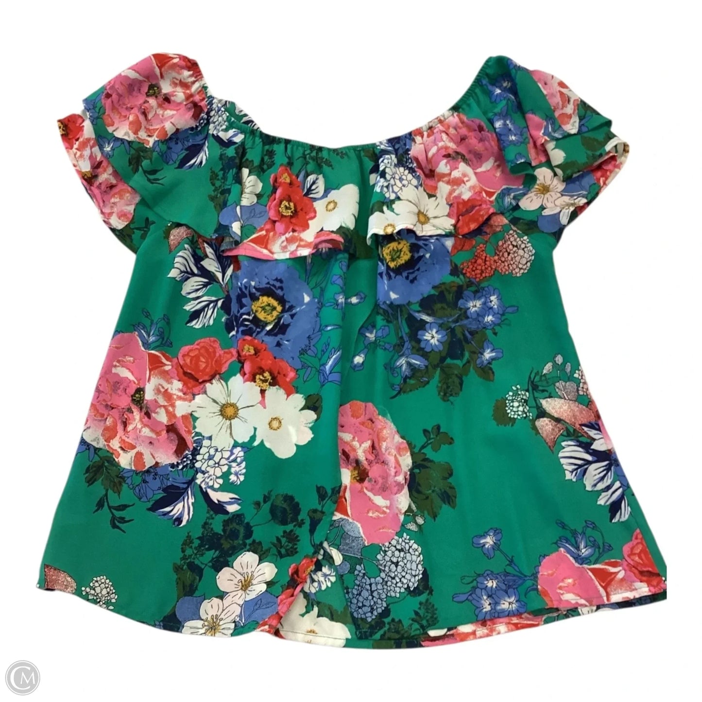 Top Short Sleeve By Xhilaration In Floral Print, Size: S