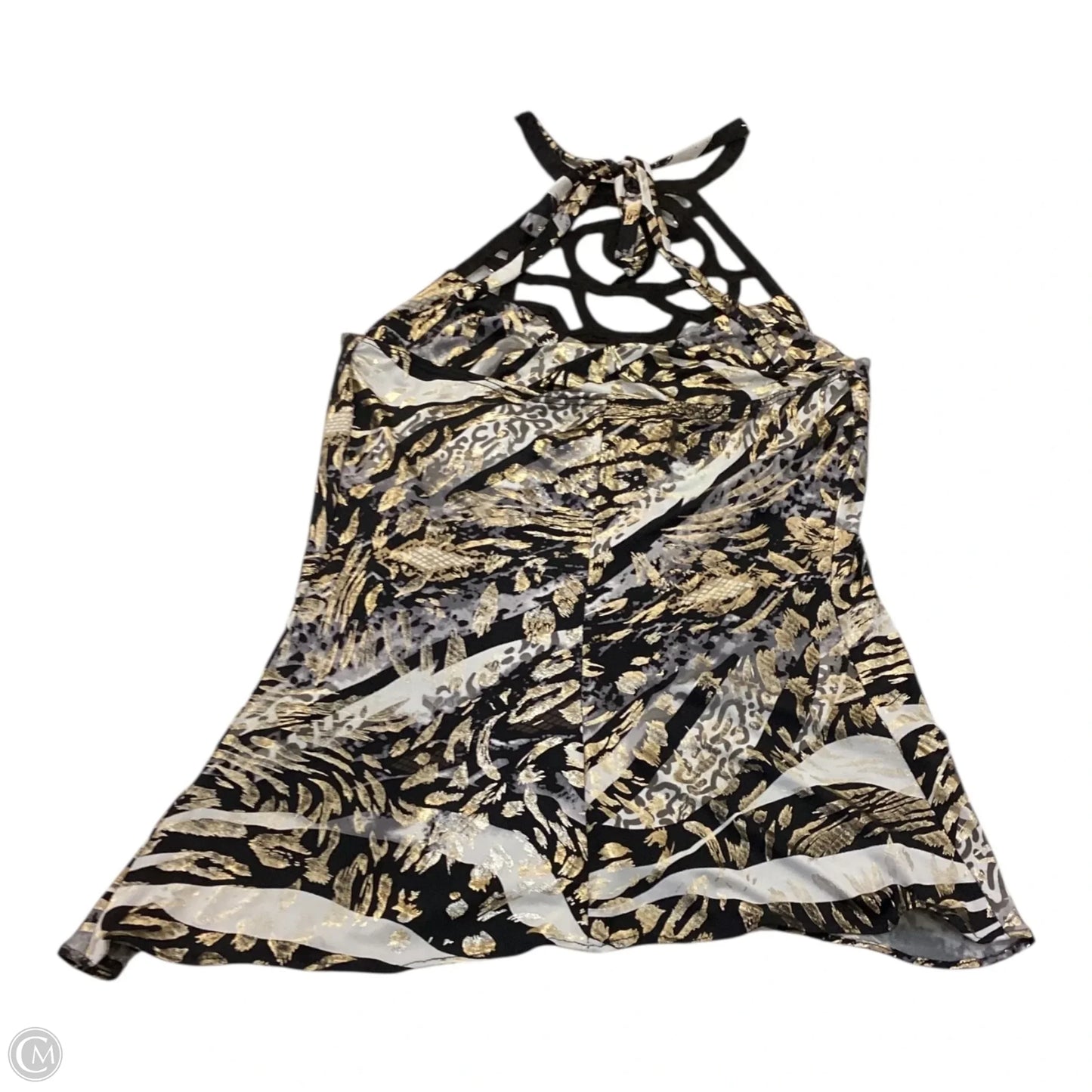 Top Sleeveless By Venus In Gold & Silver, Size: Xs