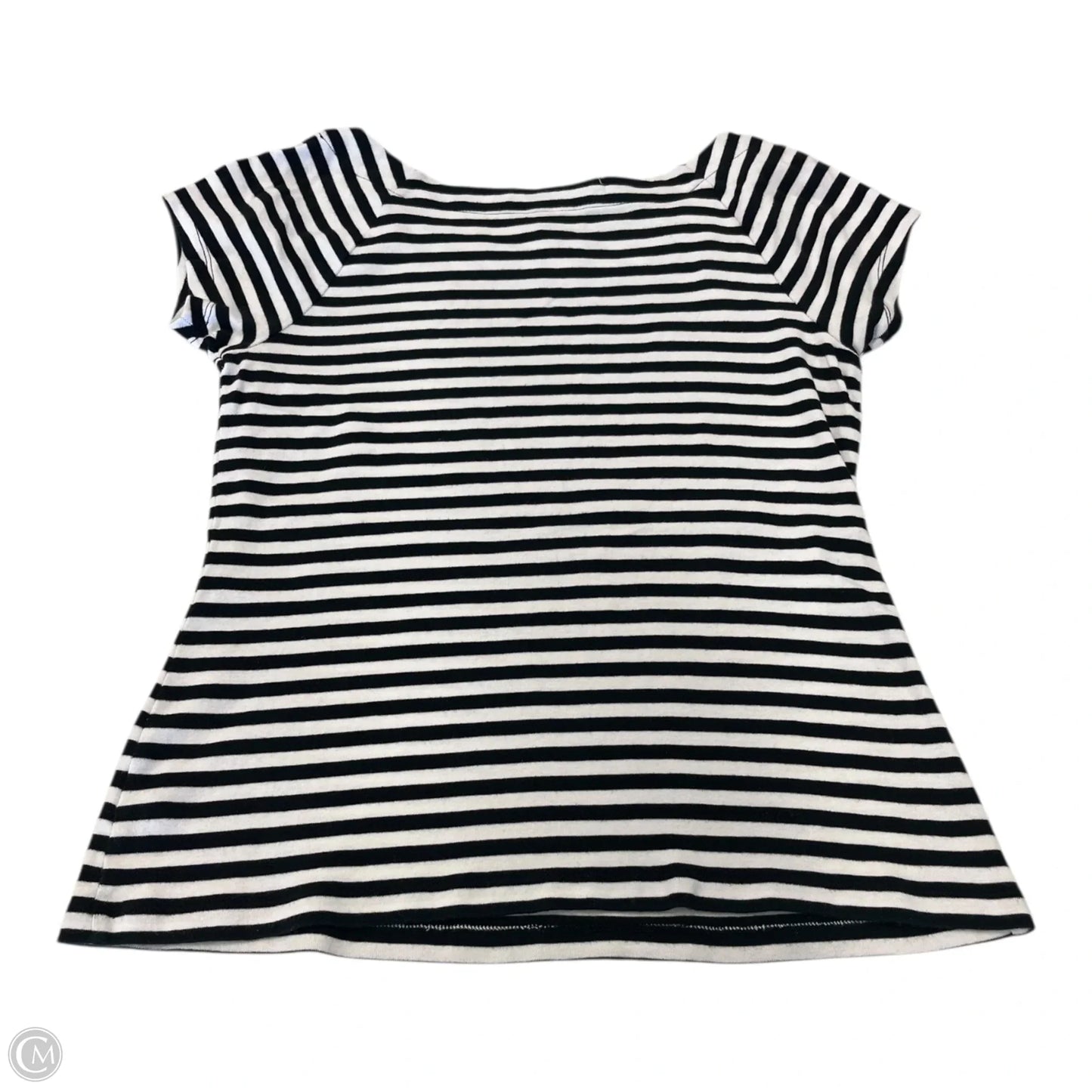 Top Short Sleeve By Ralph Lauren In Striped Pattern, Size: L