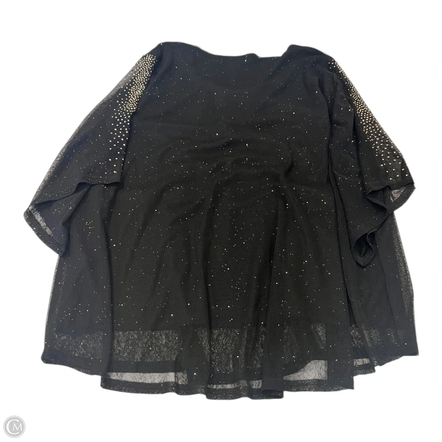 Top Short Sleeve By Siren Lily In Black, Size: 1x