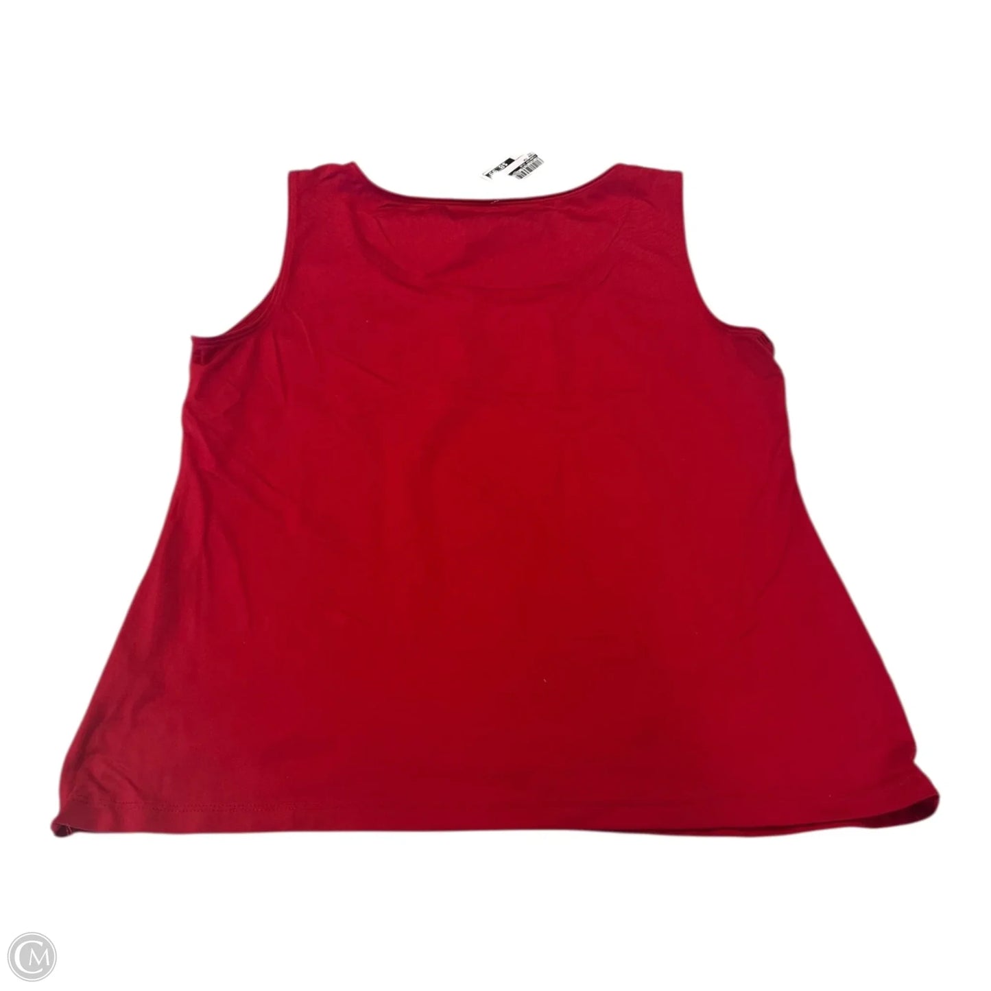 Tank Top By Charter Club In Red, Size: L