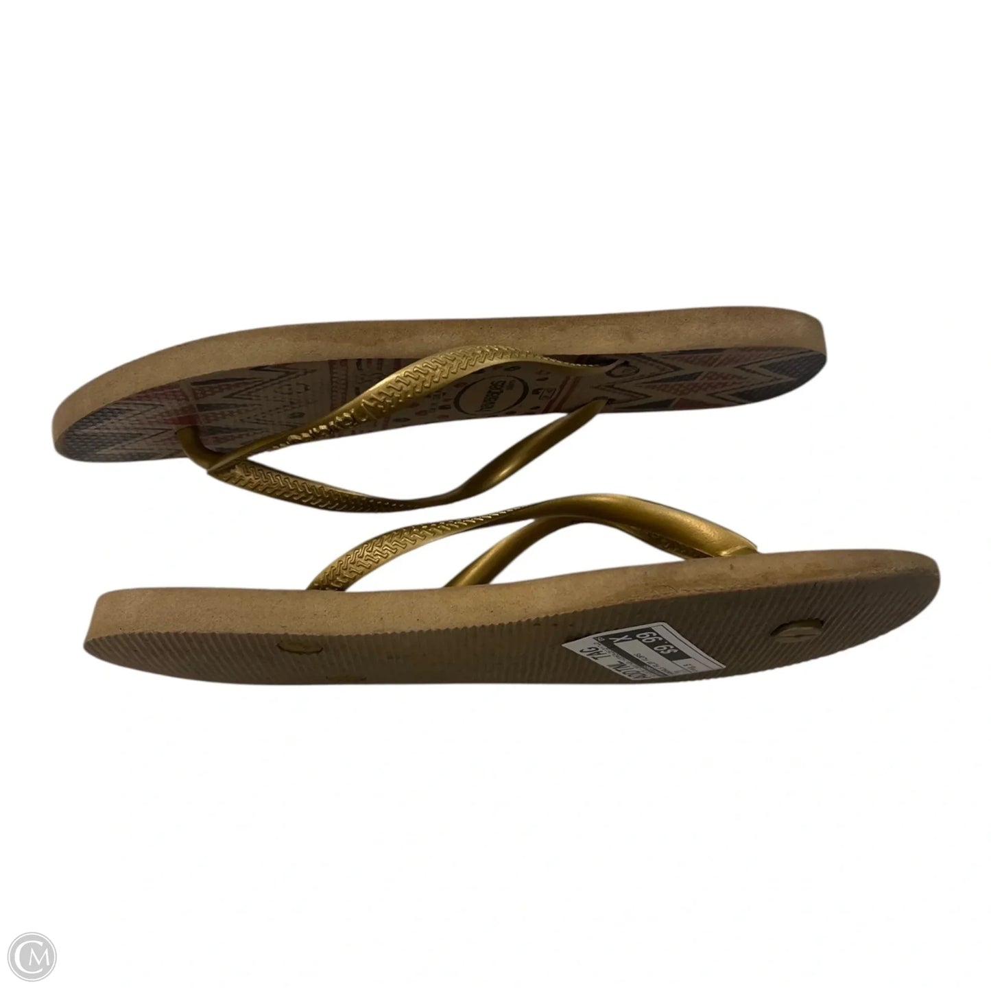 Sandals Flip Flops By Havaianas In Tan, Size: 8.5