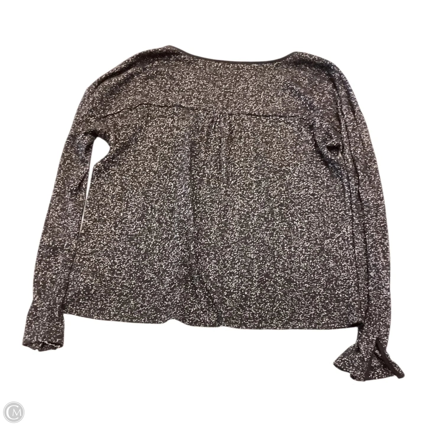 Top Long Sleeve By Sanctuary In Black & Silver, Size: L