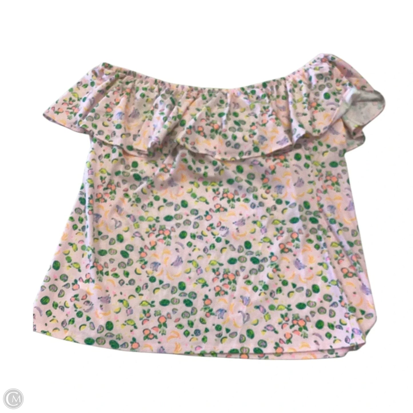 Top Short Sleeve Designer By Lilly Pulitzer In Pink, Size: L