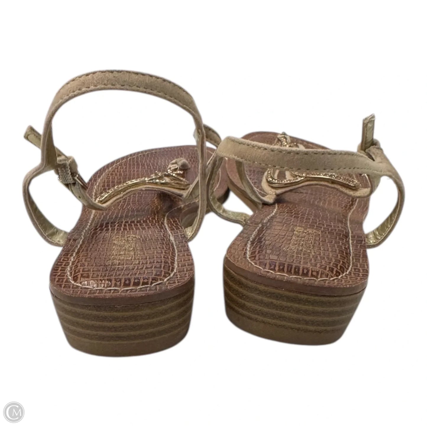Sandals Flats By Clothes Mentor In Tan, Size: 7