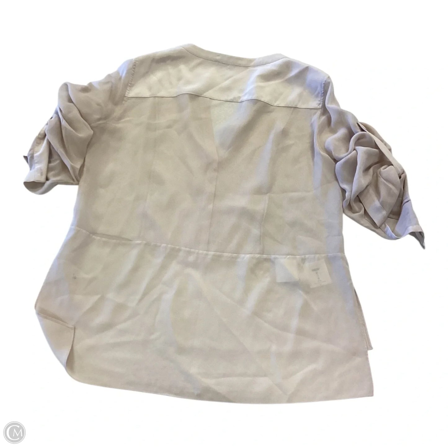 Top Long Sleeve By Bcbg In Beige, Size: S