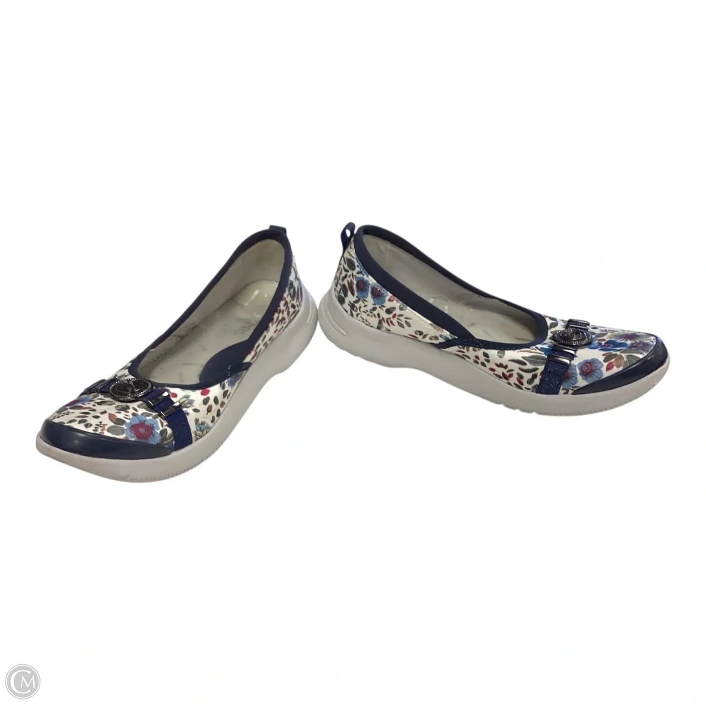 Shoes Heels Wedge By Bzees In Floral Print, Size: 6