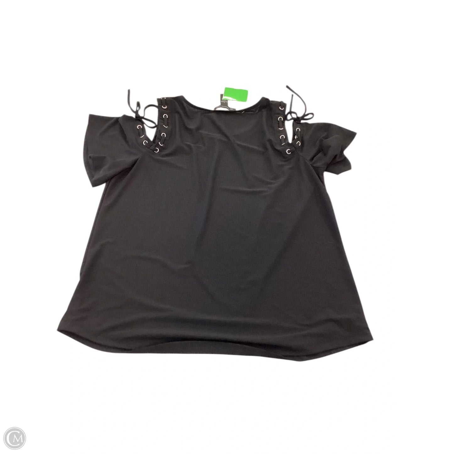 Top Short Sleeve By Inc In Black, Size: L