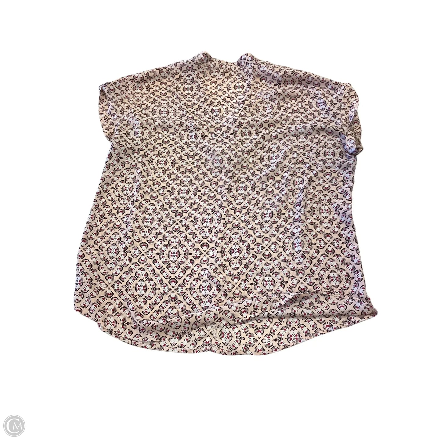 Blouse Short Sleeve By Pleione In Pink, Size: L