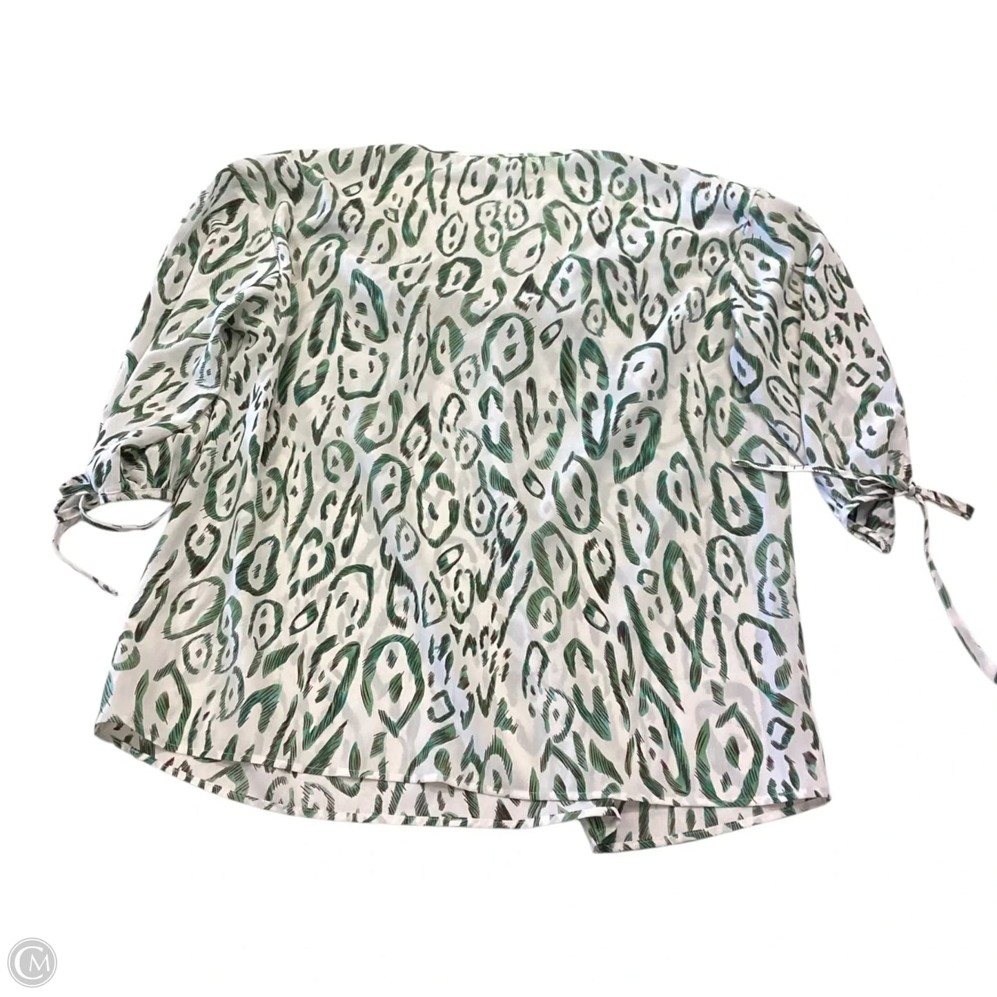 Blouse 3/4 Sleeve By Suzanne Betro In Green, Size: M