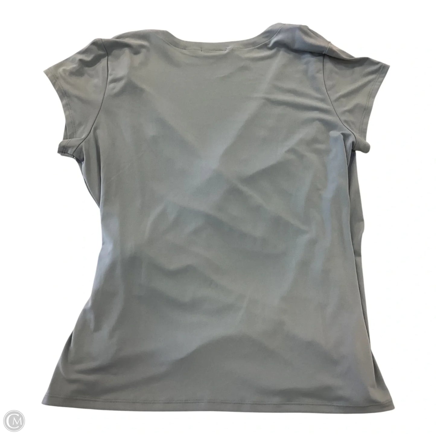 Blouse Short Sleeve By Tahari In Blue, Size: Xl