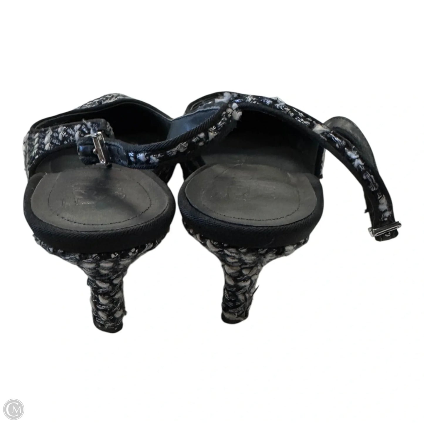 Shoes Heels Kitten By Franco Sarto In Black & White, Size: 7