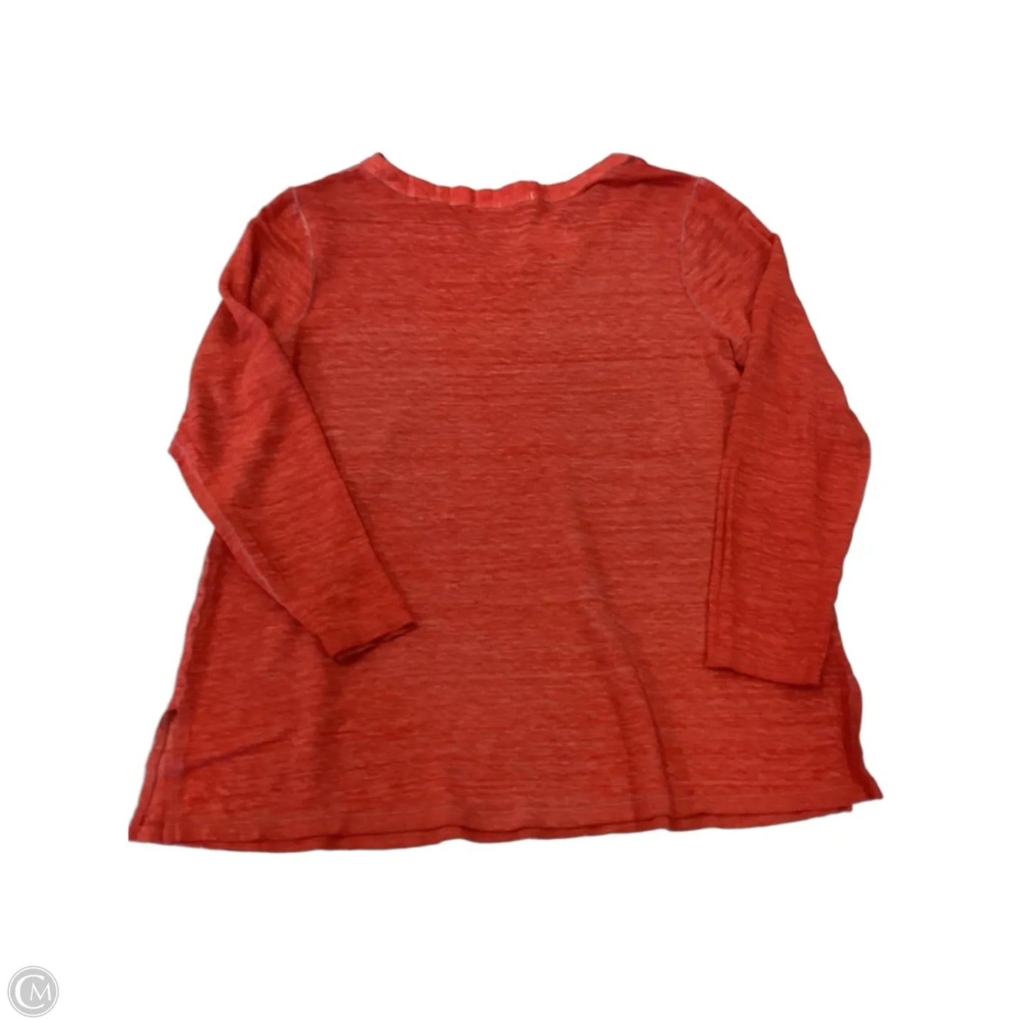 Top Long Sleeve By Chicos In Orange, Size: L