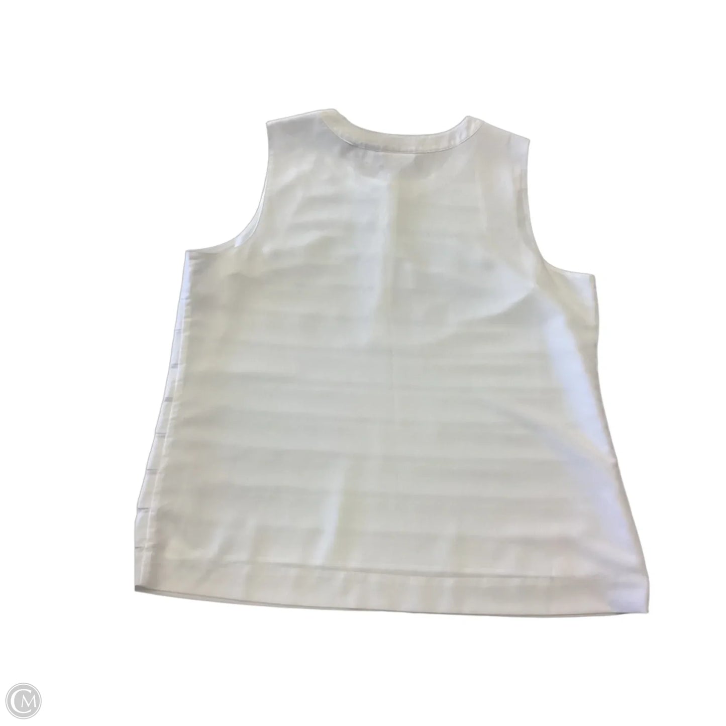 Blouse Sleeveless By Chicos In White, Size: L