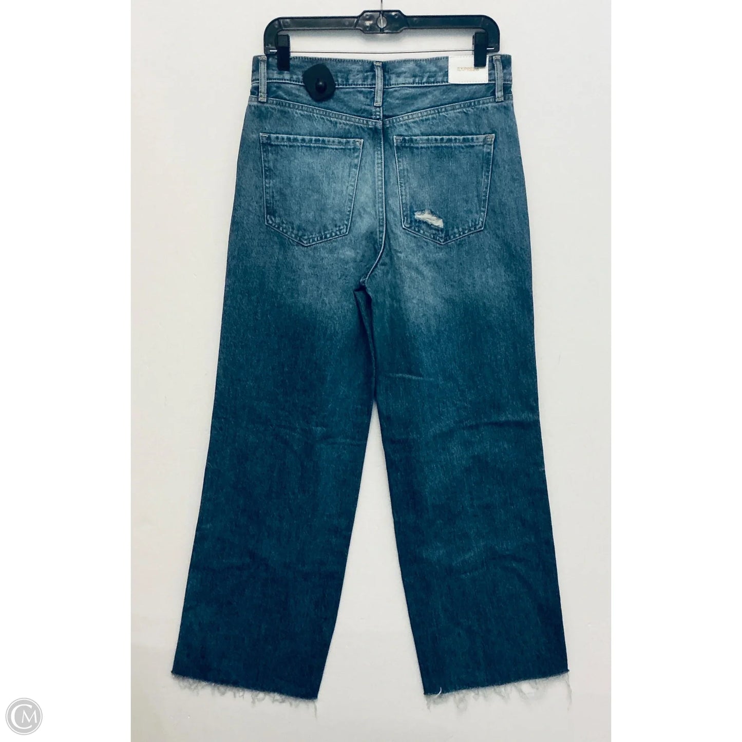 Jeans Wide Leg By Express In Blue Denim, Size: 6