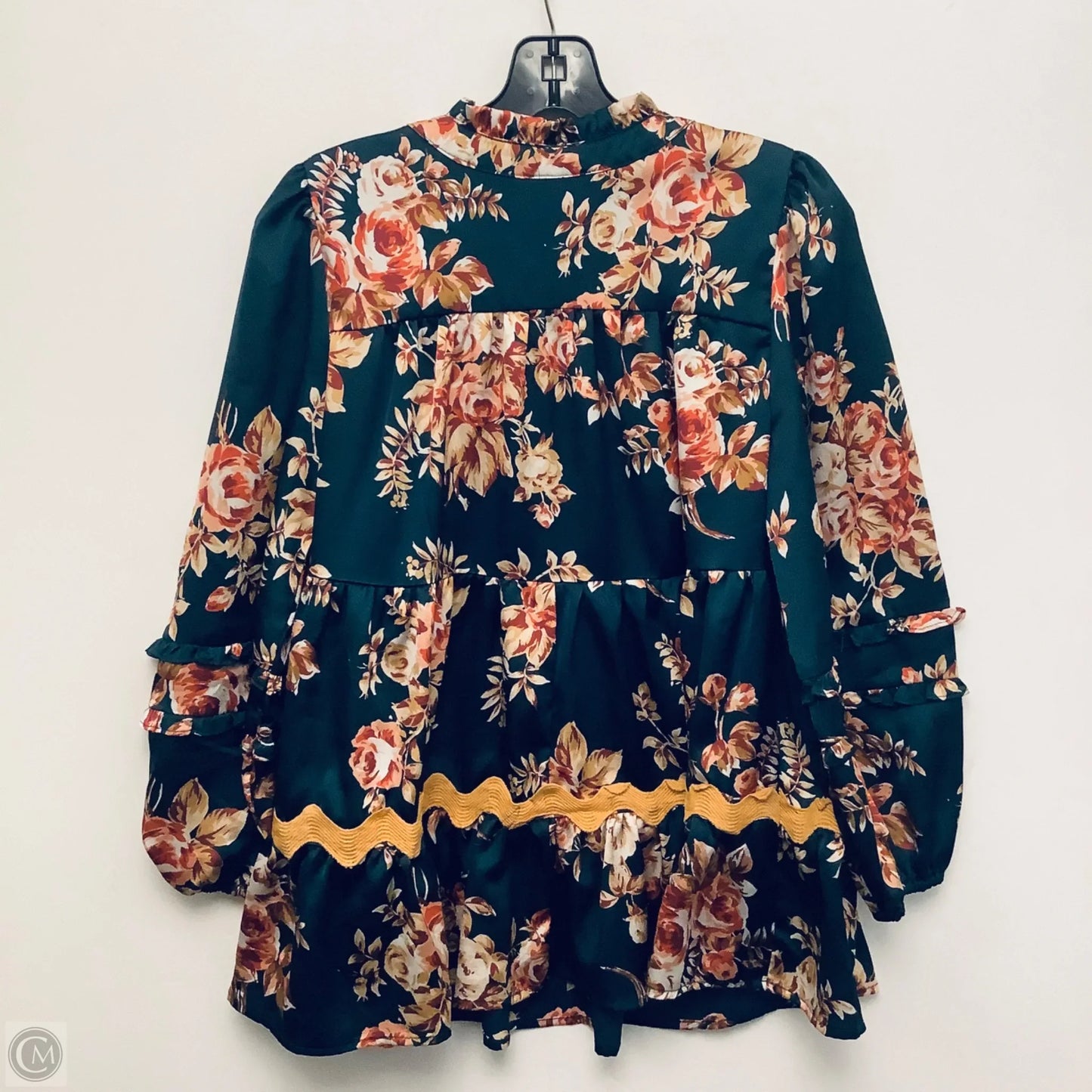 Top Long Sleeve Basic By Umgee In Green, Size: S