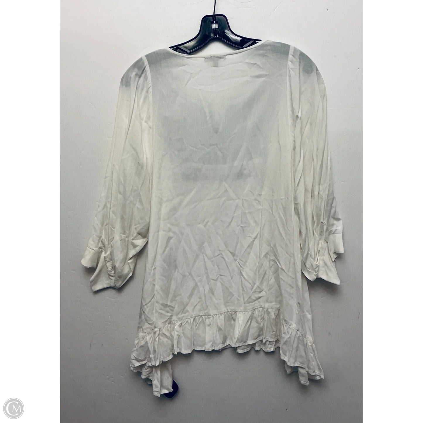 Top Long Sleeve Basic By Jodifl In White, Size: M