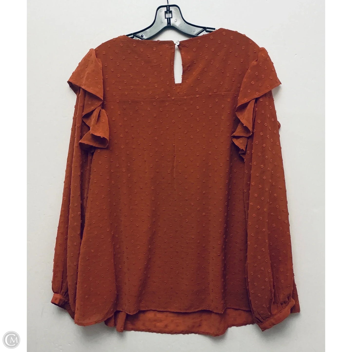 Top Long Sleeve By Jodifl In Orange, Size: L