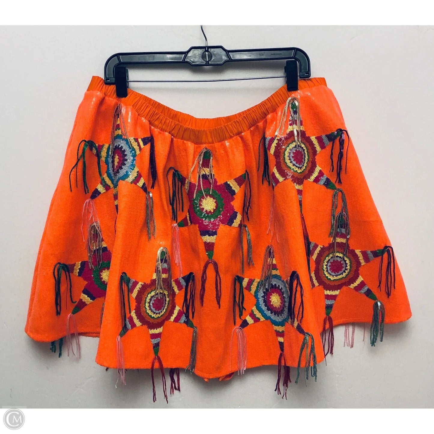 Skirt Mini & Short By Clothes Mentor In Orange, Size: 2x