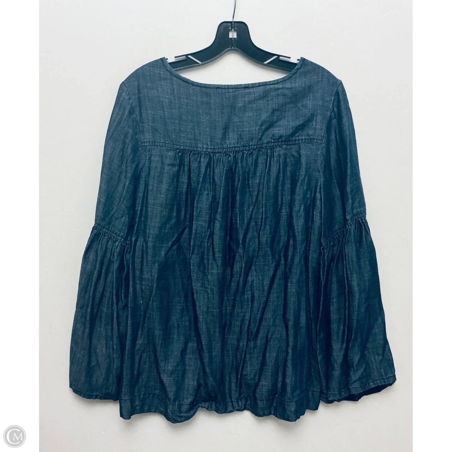 Top Long Sleeve By Sanctuary In Blue Denim, Size: S
