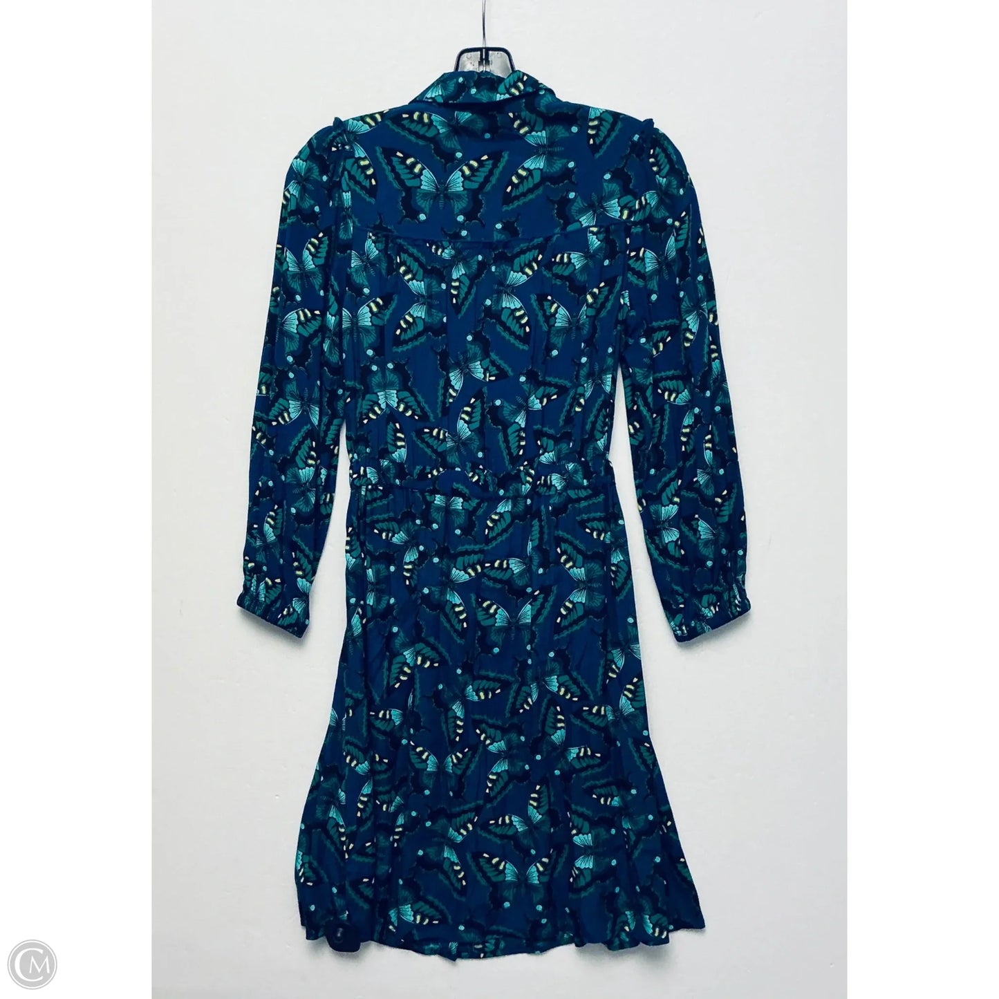 Dress Casual Short By Anthropologie In Blue & Green, Size: Xs