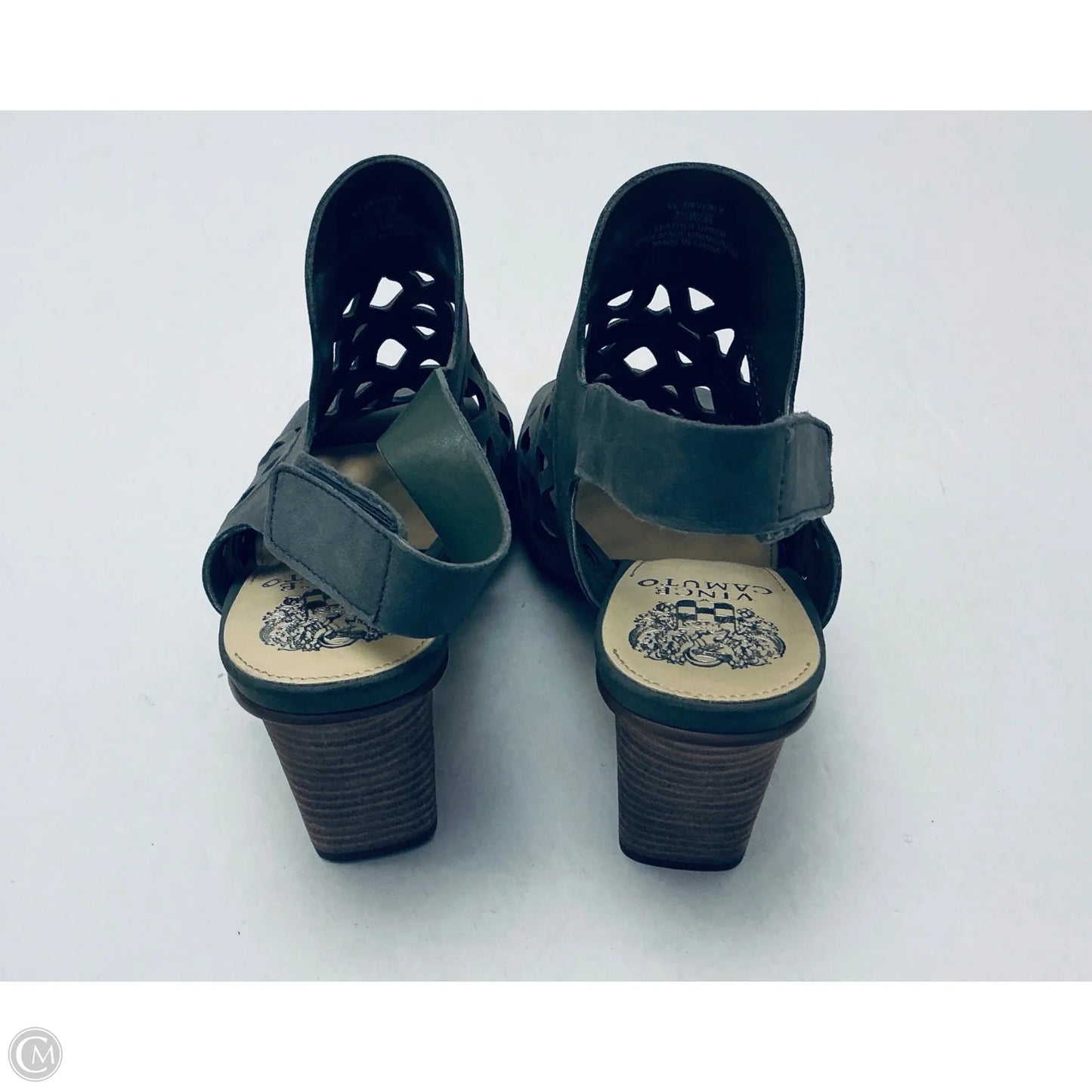 Sandals Heels Block By Vince Camuto In Grey, Size: 7.5