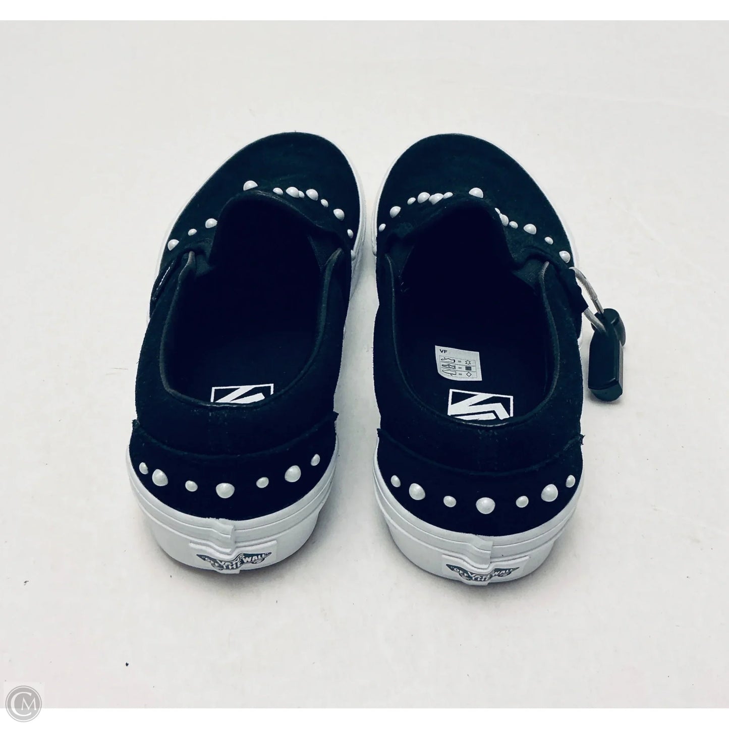 Shoes Flats By Vans In Black, Size: 8