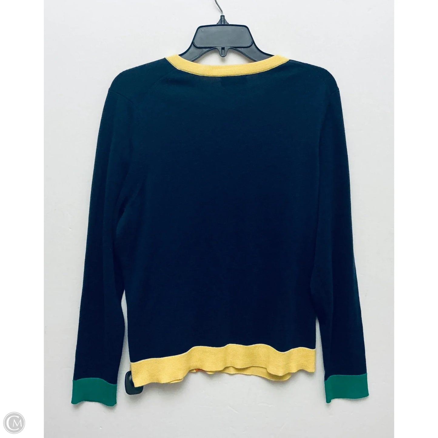 Sweater Cardigan By Charter Club In Navy, Size: L
