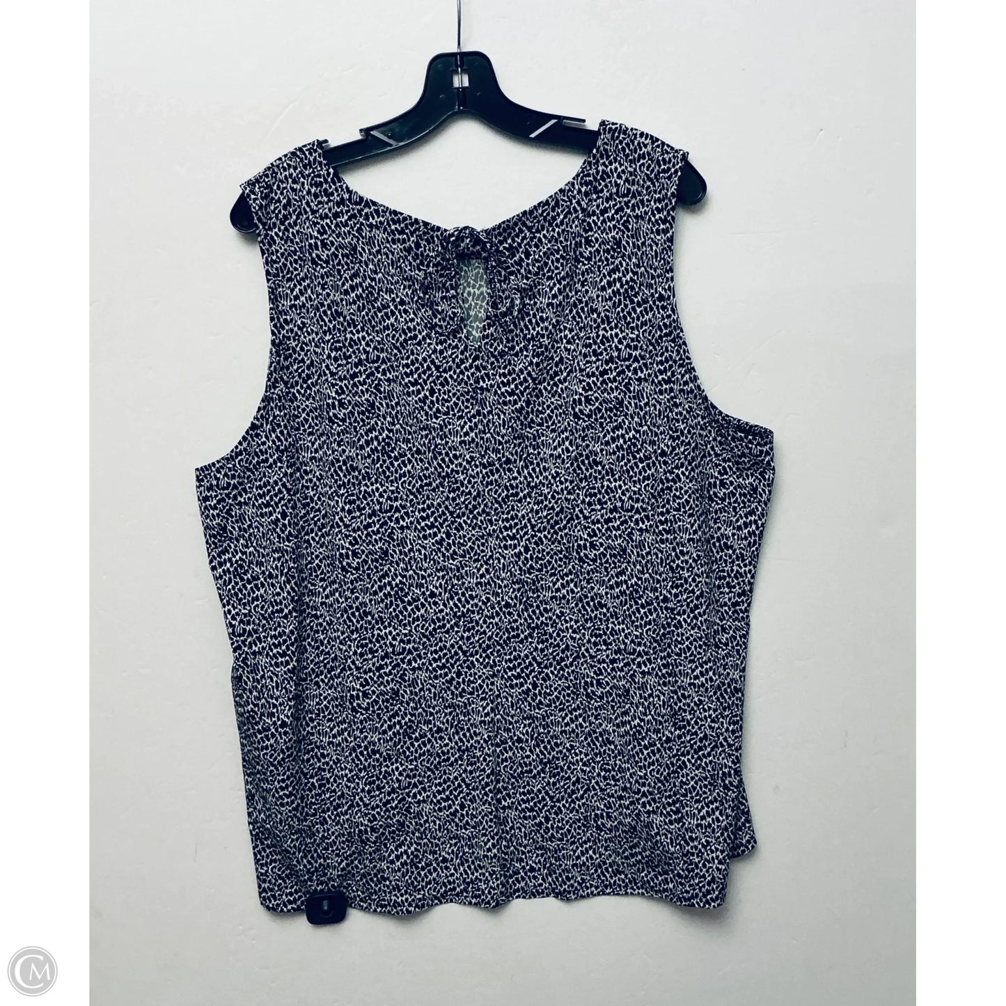 Top Sleeveless By Talbots In Black, Size: 3x