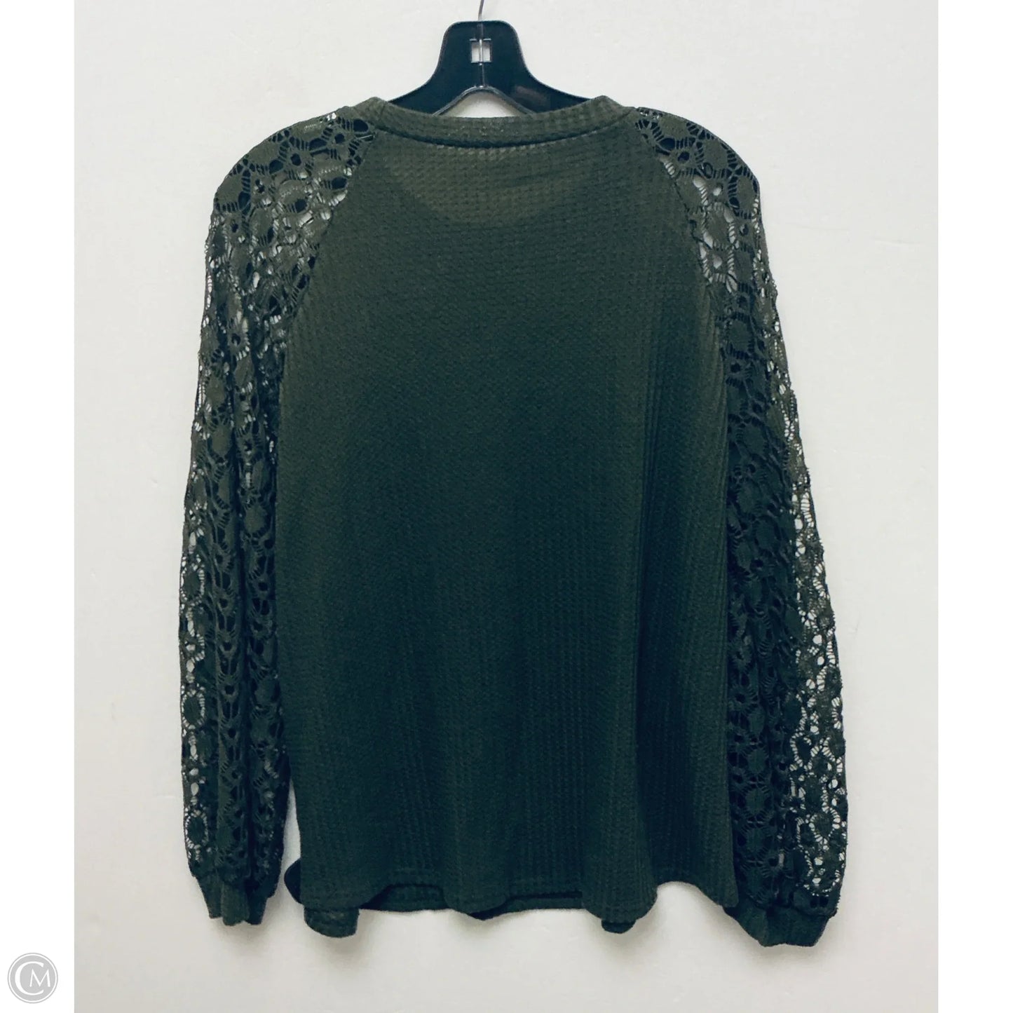 Top Long Sleeve By Clothes Mentor In Green, Size: Xl