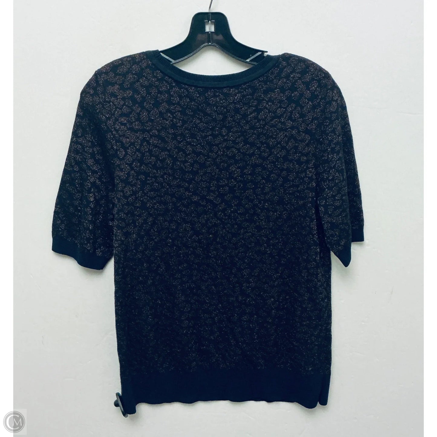 Top Short Sleeve By Ann Taylor In Navy, Size: L
