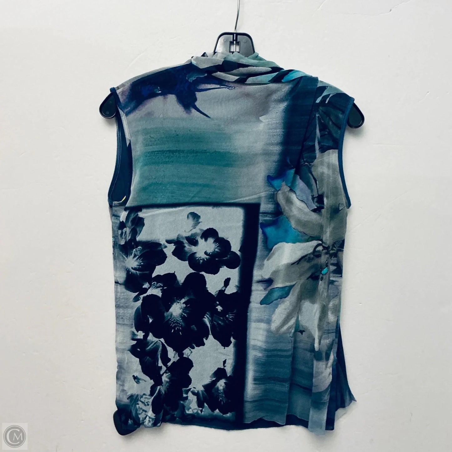Top Sleeveless By Clothes Mentor In Blue & Green, Size: L
