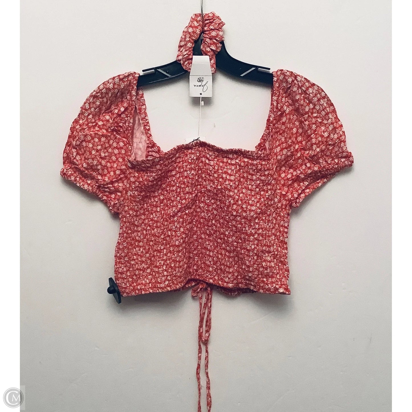 Top Short Sleeve By Japna In Red, Size: M