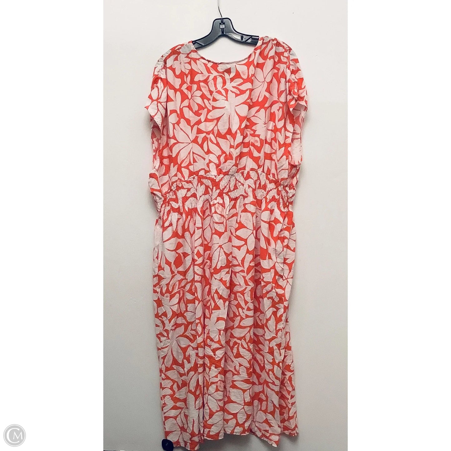 Dress Casual Maxi By Sonoma In Pink & White, Size: 3x