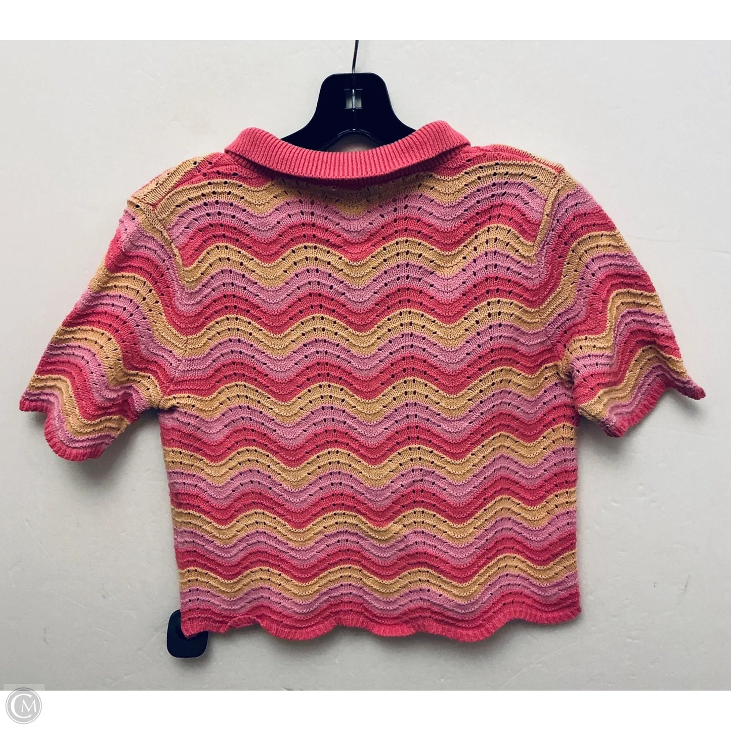 Top Short Sleeve By Sincerely Jules In Striped Pattern, Size: L