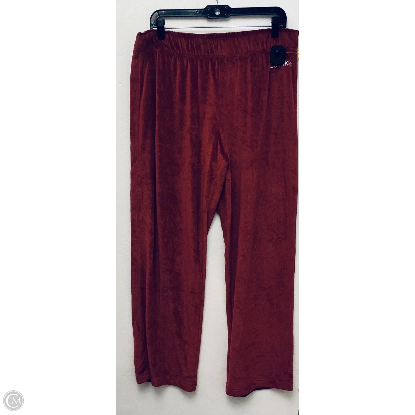 Pajamas 2pc By Calvin Klein In Red, Size: L