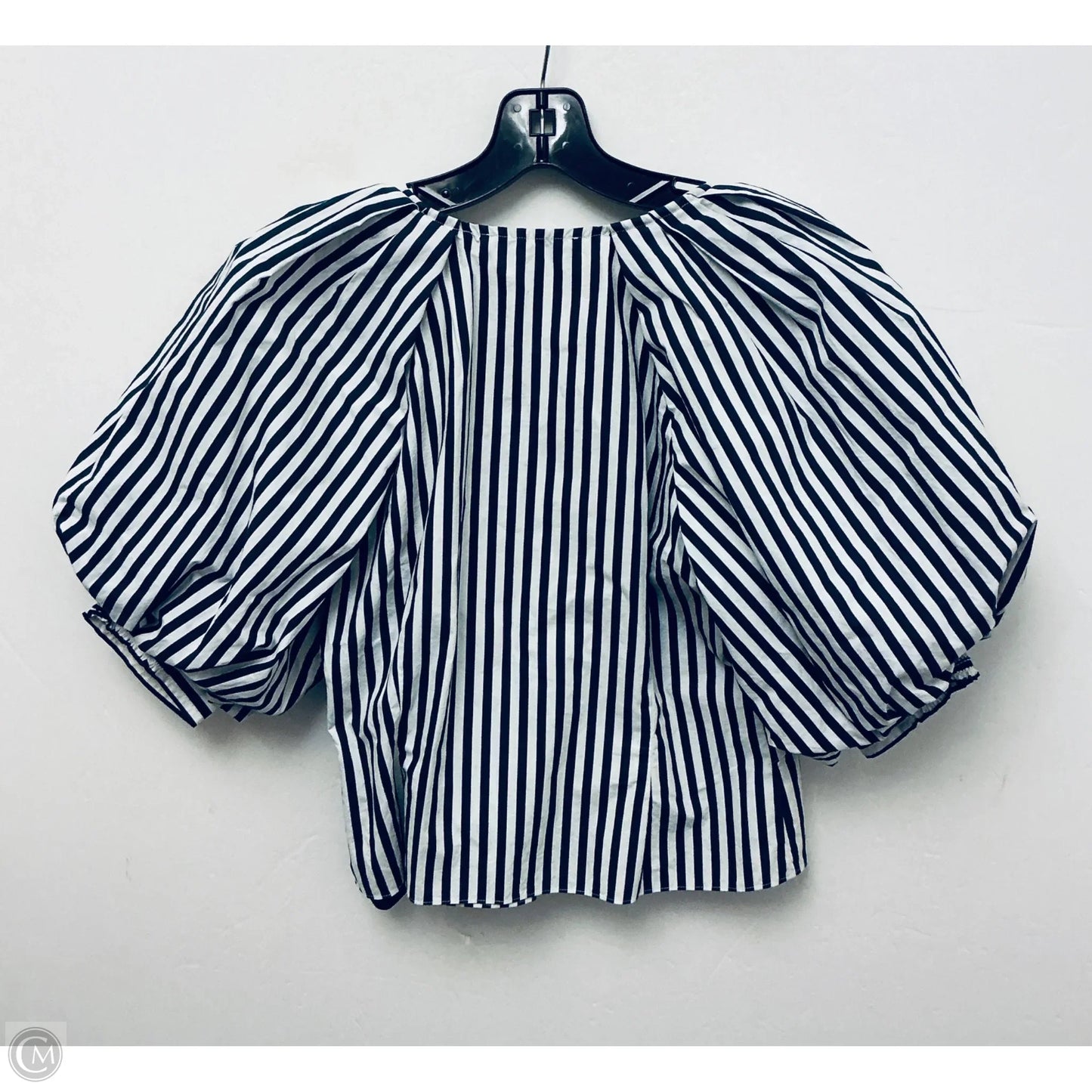 Top Short Sleeve By Frame In Striped Pattern, Size: S
