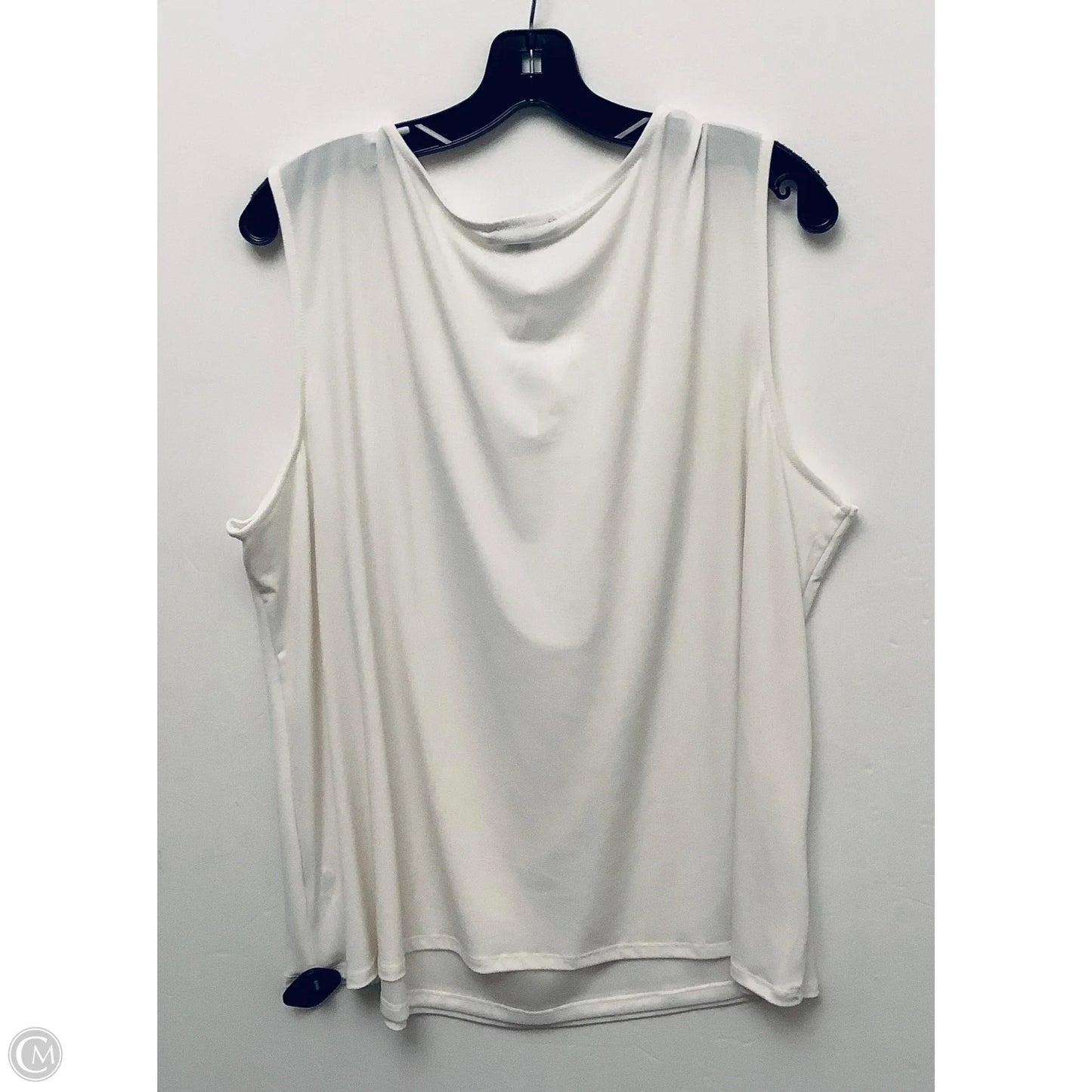 Top Sleeveless By Roz And Ali In White, Size: 3x