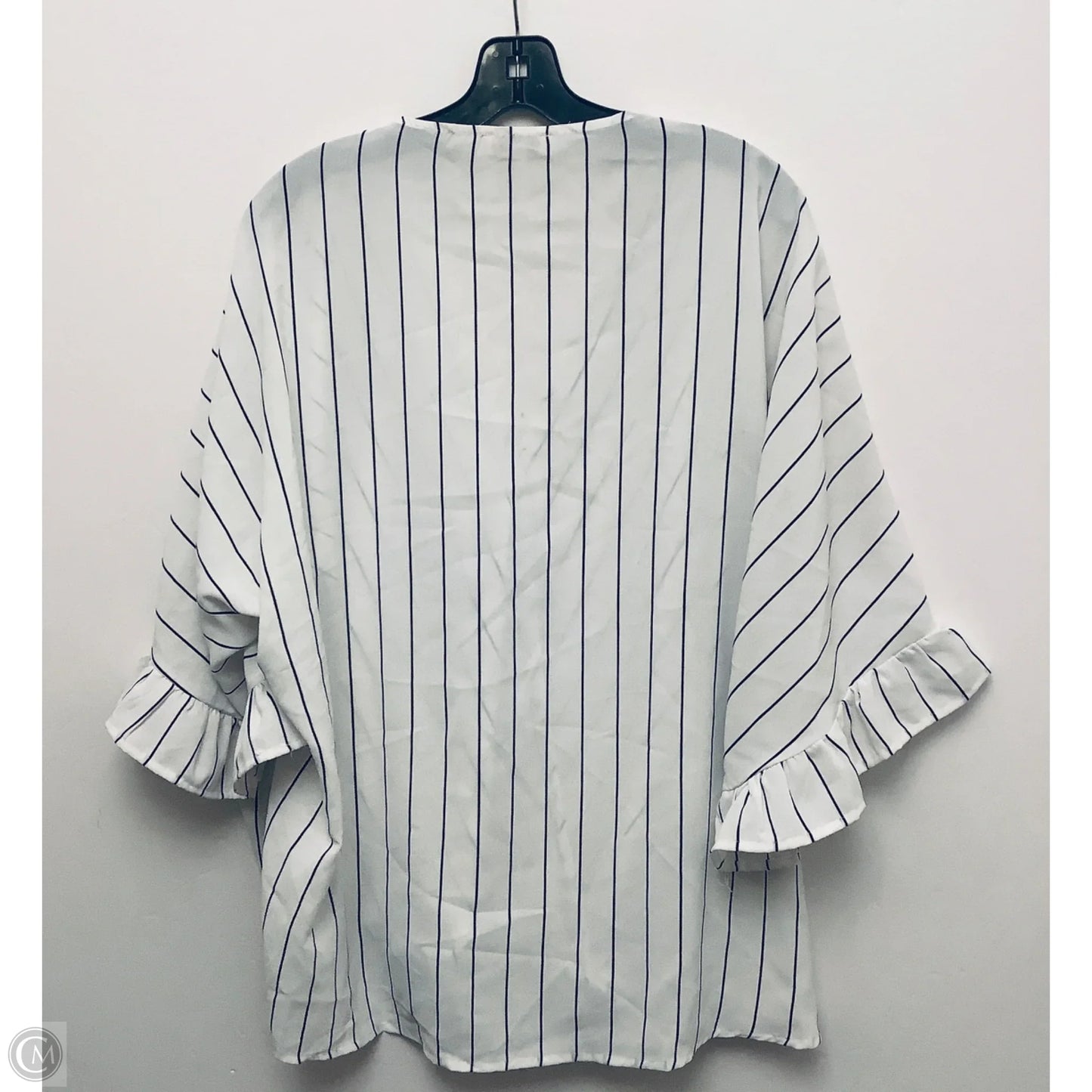 Top Short Sleeve By Andree By Unit In Striped Pattern, Size: 1x