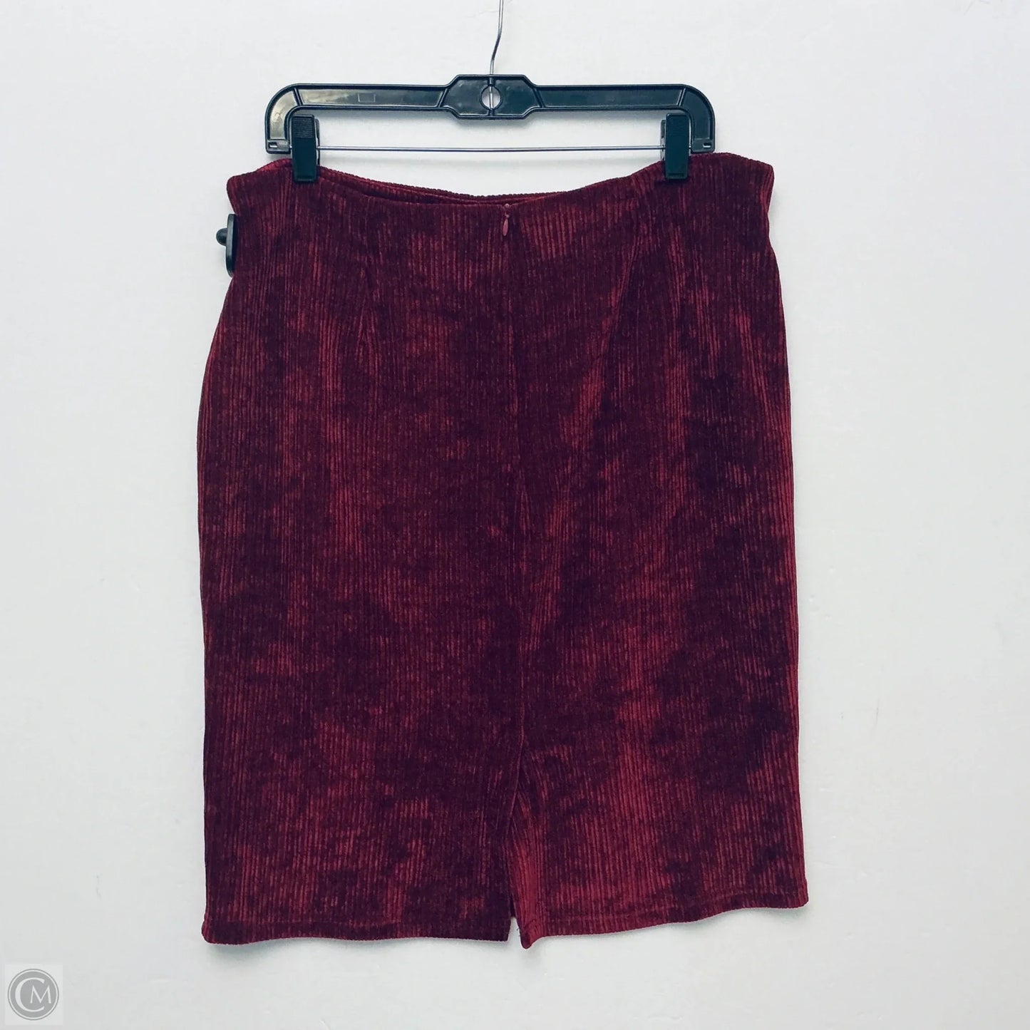 Skirt Midi By Kate Kasin In Maroon, Size: 2x