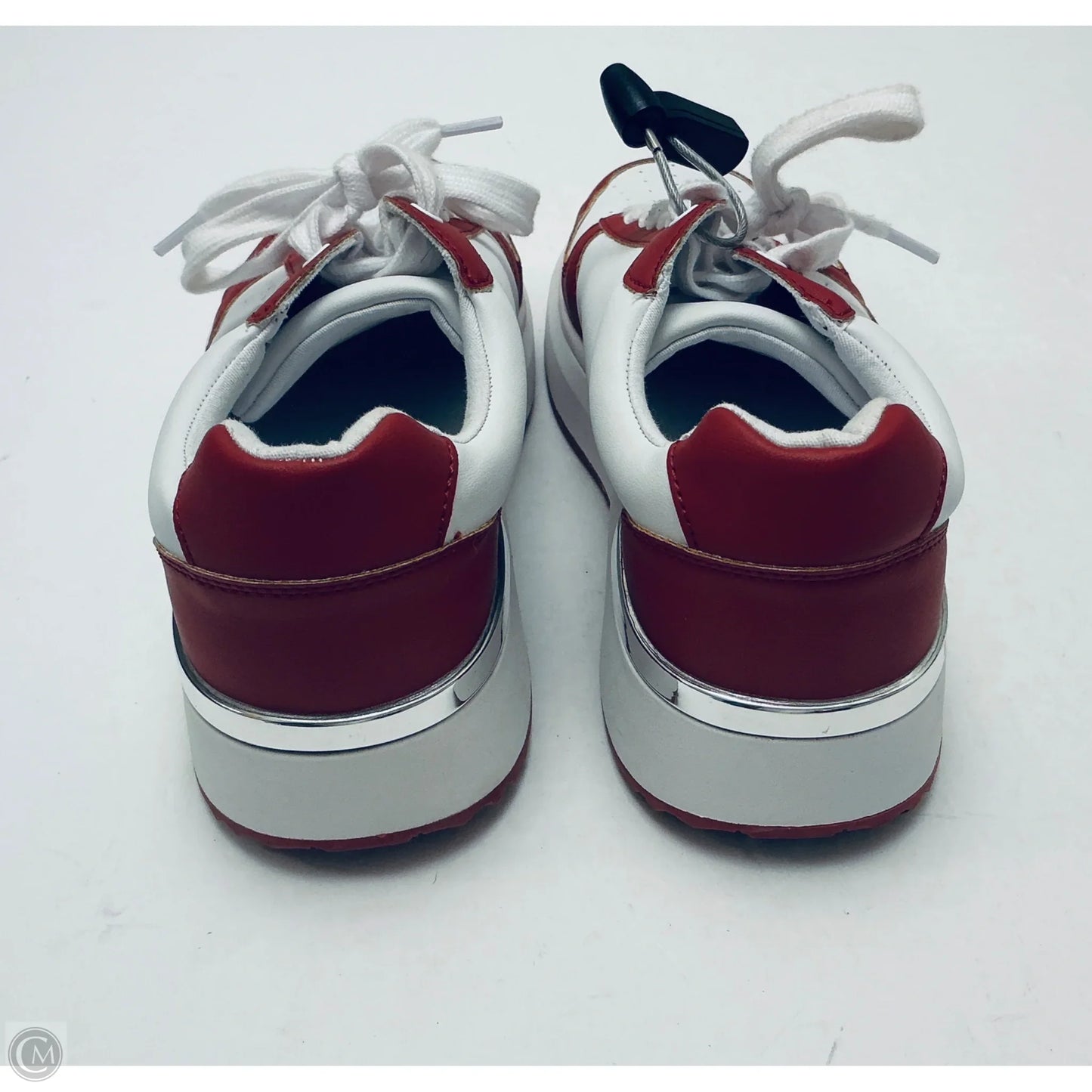 Shoes Sneakers By Nine West In Red & White, Size: 8.5