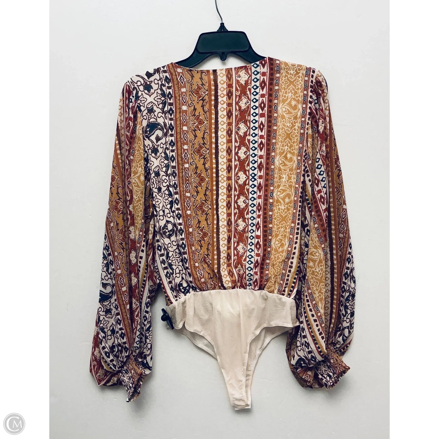 Top Long Sleeve By Flying Tomato In Multi-colored, Size: L