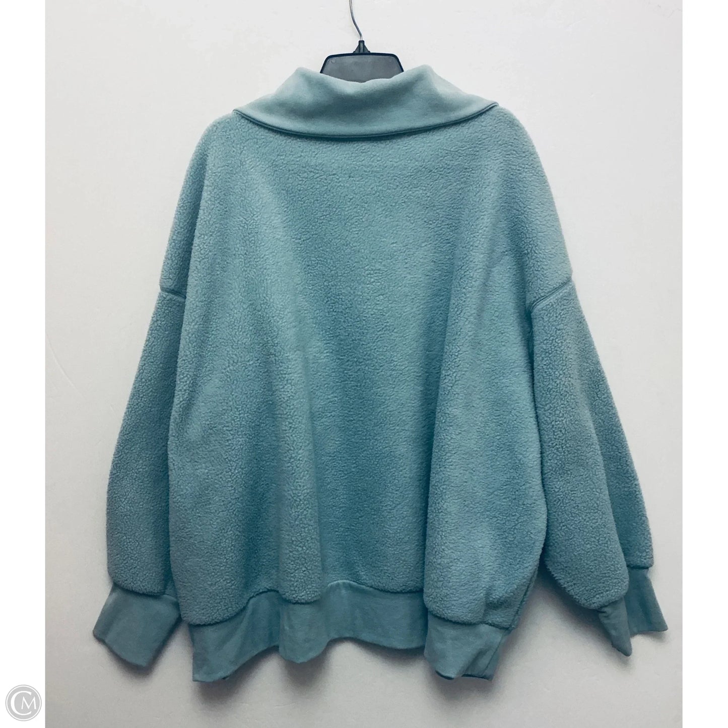 Jacket Faux Fur & Sherpa By A New Day In Green, Size: 4x