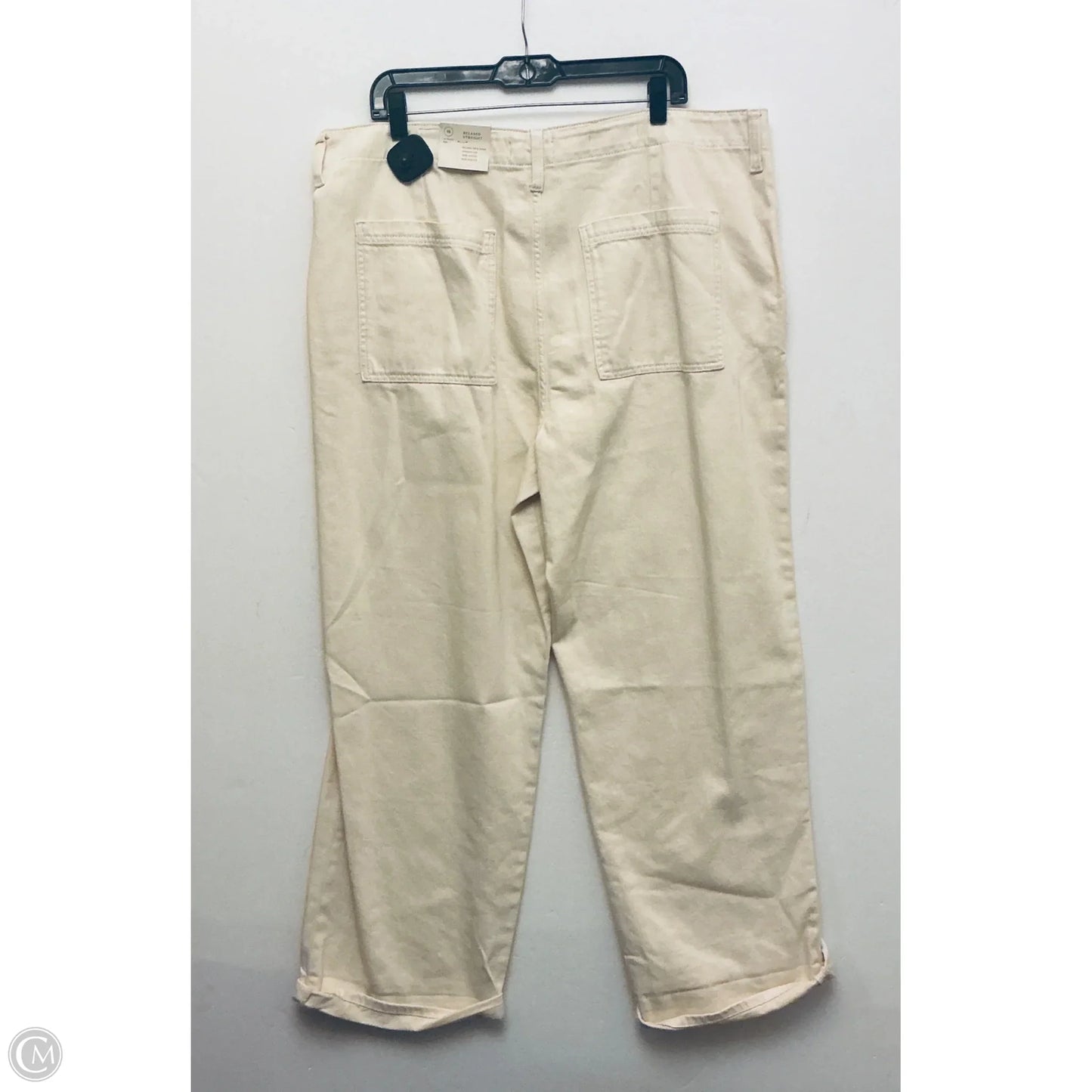 Jeans Wide Leg By Universal Thread In Tan, Size: 18