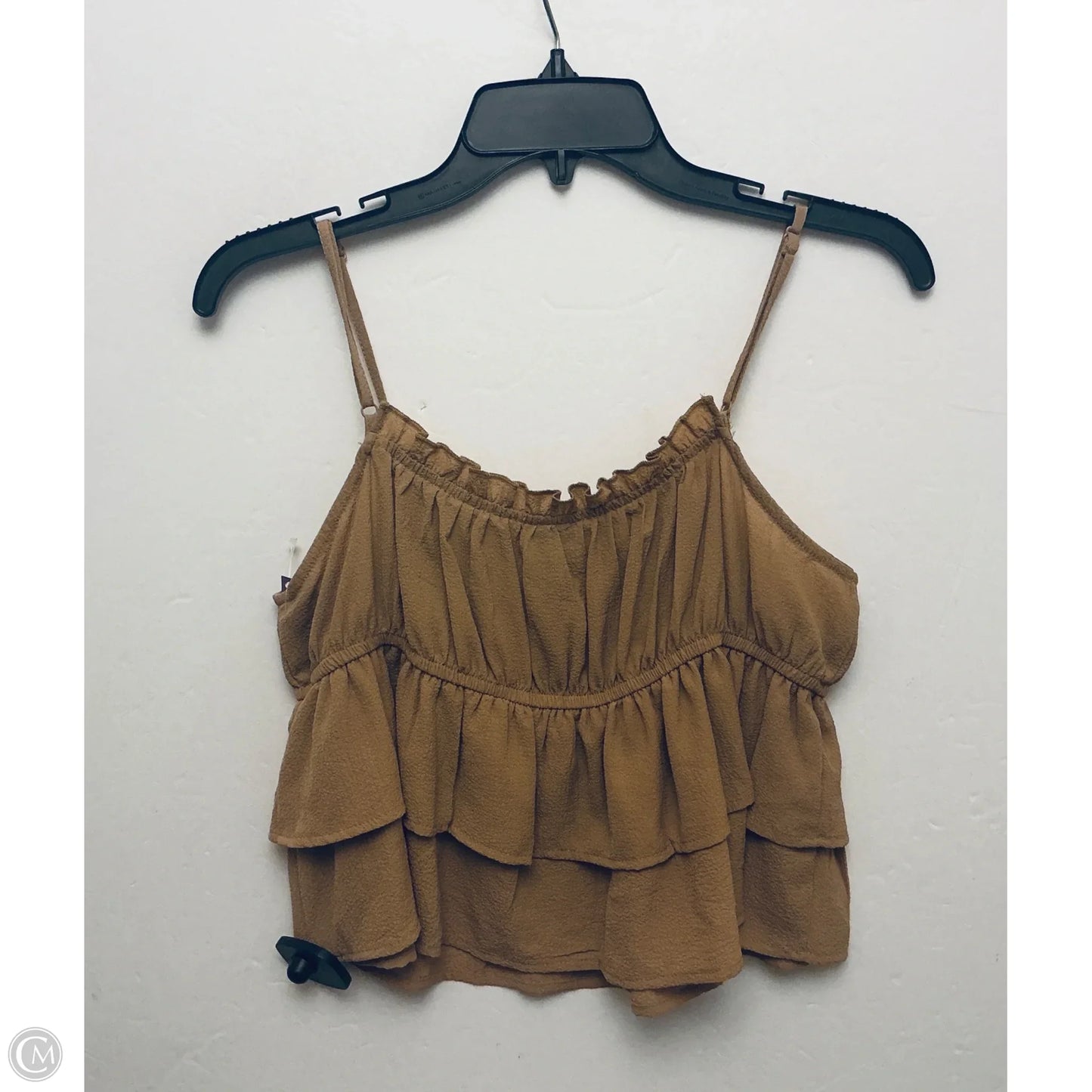 Top Sleeveless By Wild Fable In Tan, Size: L